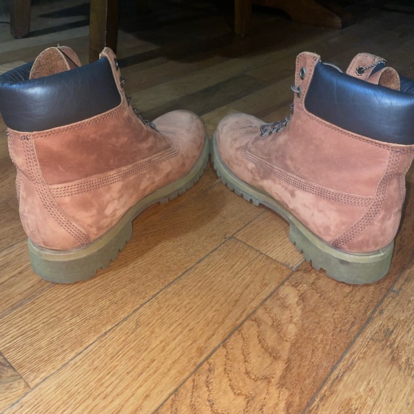 Timberland Mens Premium 6 Inch Waterproof Brown Boots - Picture 8 of 12